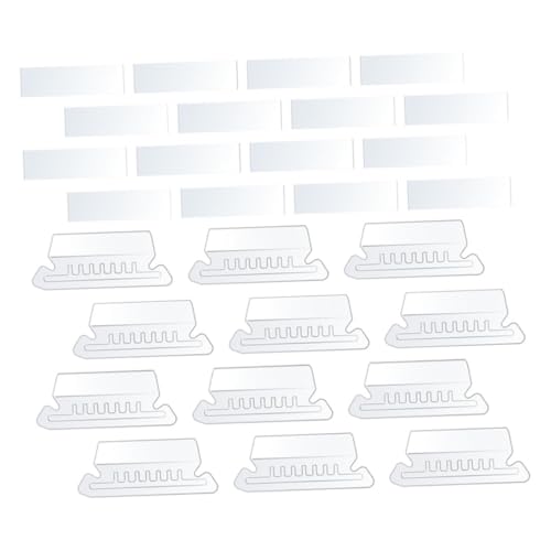 CIYODO 100 Stück Transparente PVC Hängeregister tabs für Aktenordner mit Wiederverwendbaren Papier etiketten Langlebige Dateiordner beschriftungen zur Schnellen Dokumentenklassifizierung von CIYODO