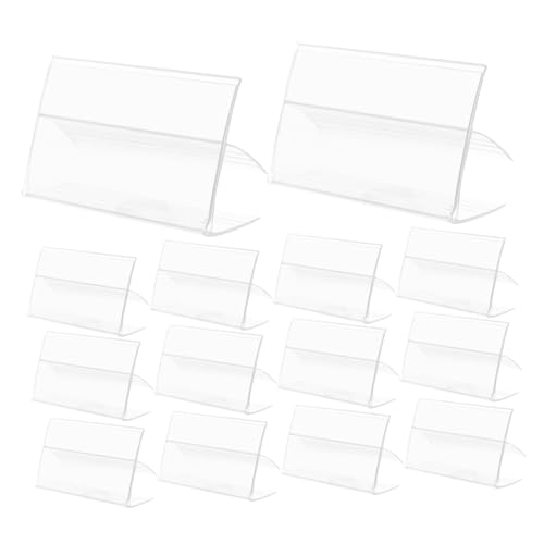 CIYODO 100 Stück Transparente Regal-tag-halter aus Robustem PVC Wiederverwendbare Etikettenhalter für Supermarkt Einzelhandel und Büro Klare Preisschild-clips zur Effizienten CIYODO 100 Stück Transparente Regal-tag-halter aus Robustem PVC Wiederverwendbare Etikettenhalter für Supermarkt Einzelhandel und Büro Klare Preisschild-clips zur Effizienten von CIYODO