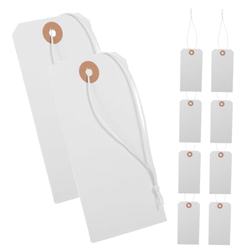 CIYODO 100 Stück Weiße Blanko mit Draht Beschriftbare Papieranhänger für Kleidung und Schuhe Vielseitige Beschriftungslösungen für Verschiedene Produkte CIYODO 100 Stück Weiße Blanko mit Draht Beschriftbare Papieranhänger für Kleidung und Schuhe Vielseitige Beschriftungslösungen für Verschiedene Produkte von CIYODO