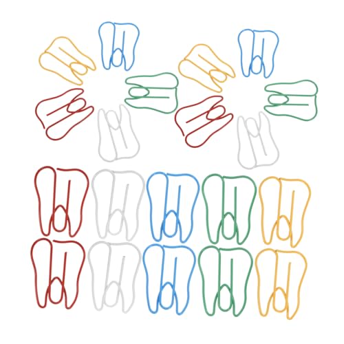 CIYODO 100 Stück Zahnförmige Büroklammern Metall Bunte Kleine Paper Clips Für Büro Schule Zuhause Vielseitig Als Lesezeichen Foto Kalenderhalter Praktisches von CIYODO