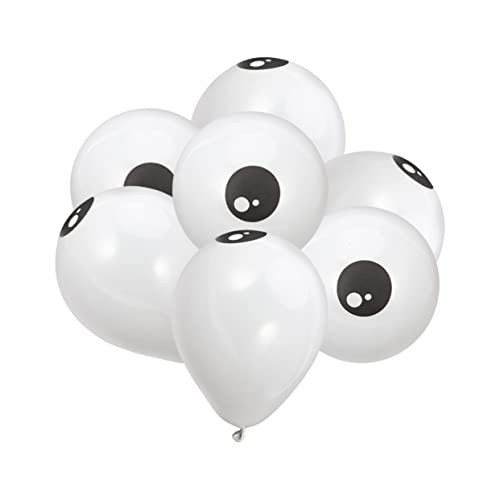 CIYODO 100Stücke Halloween Luftballons mit Augen Dicke Latexballons für Party Dekoration für Kinderfeste Geisterfestivals und Horror Mottopartys und Strapazierfähig CIYODO 100Stücke Halloween Luftballons mit Augen Dicke Latexballons für Party Dekoration für Kinderfeste Geisterfestivals und Horror Mottopartys und Strapazierfähig von CIYODO