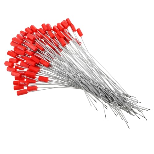 CIYODO 100Stücke Sicherheitsstahlkabelplomben Nummeriert Manipulationssicher Für Lkws Anhänger Frachtcontainer Lager Vielseitig Einsetzbare Sicherheitsdichtungen Einfache CIYODO 100Stücke Sicherheitsstahlkabelplomben Nummeriert Manipulationssicher Für Lkws Anhänger Frachtcontainer Lager Vielseitig Einsetzbare Sicherheitsdichtungen Einfache von CIYODO