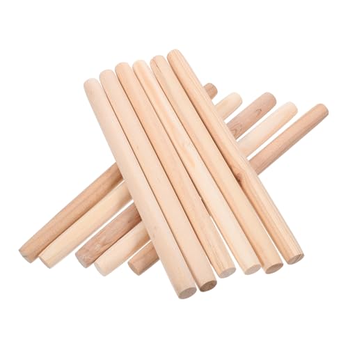 CIYODO 10Stücke Holzstäbchen Unbehandelte Rundstäbe aus Kiefernholz für Bastelprojekte DIY Handwerk Kuchendübel Kreative Dekorationen Vielseitige Holzleisten CIYODO 10Stücke Holzstäbchen Unbehandelte Rundstäbe aus Kiefernholz für Bastelprojekte DIY Handwerk Kuchendübel Kreative Dekorationen Vielseitige Holzleisten von CIYODO