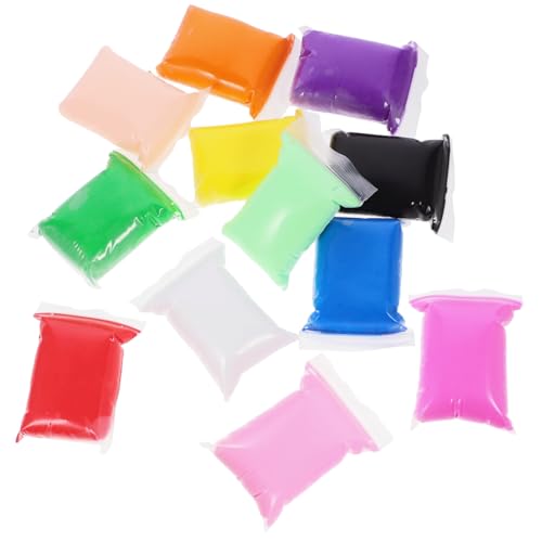 CIYODO 12 Packungen Ton Farbiger Schlamm Formbare Kits Für Basteln Formen Farben Modellieren Weicher Farbiger Ton Modelliermasse DIY Ton Ton Kunststoff von CIYODO