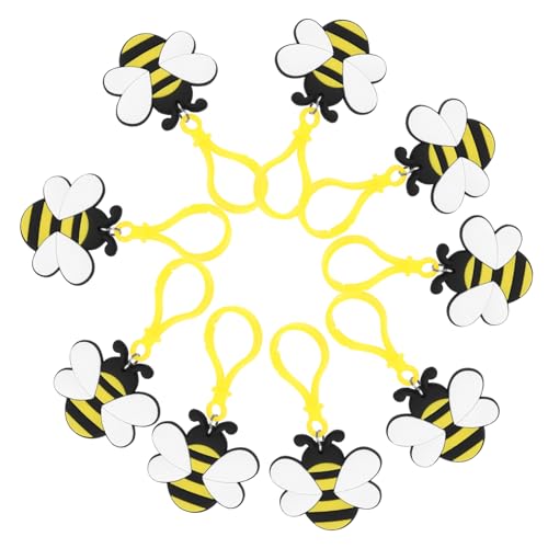 CIYODO 12 Stück Biene Schlüsselanhänger Süße Anhänger für Taschen und Rucksäcke Leichte Verschleißfeste Bienen Charms mit Feiner Verarbeitung Praktische Partygeschenke Zufällige Farbe CIYODO 12 Stück Biene Schlüsselanhänger Süße Anhänger für Taschen und Rucksäcke Leichte Verschleißfeste Bienen Charms mit Feiner Verarbeitung Praktische Partygeschenke Zufällige Farbe von CIYODO