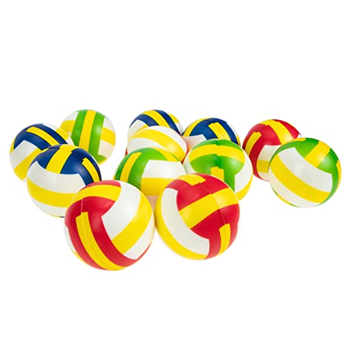CIYODO 12 Stück Mini Volleyball Stressbälle Bunte Druckentlastungsspielzeuge für Erwachsene für Stressabbau und Kreative Entspannung PU Schaumstoffkugeln CIYODO 12 Stück Mini Volleyball Stressbälle Bunte Druckentlastungsspielzeuge für Erwachsene für Stressabbau und Kreative Entspannung PU Schaumstoffkugeln von CIYODO