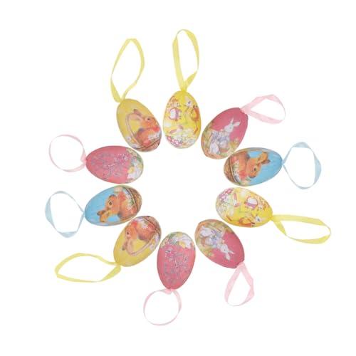 CIYODO 12 Stück Ostereier Anhänger Diy Dekorationen für Eier Spielzeuge für Ostern Hochwertige Eier für Bastel und Partydekoration Zufällige Farben Zufällige Farbe CIYODO 12 Stück Ostereier Anhänger Diy Dekorationen für Eier Spielzeuge für Ostern Hochwertige Eier für Bastel und Partydekoration Zufällige Farben Zufällige Farbe von CIYODO