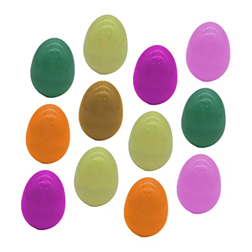 CIYODO 12 Stück Ostern Kunststoff Ostereier zum Befüllen für Ostern Party Deko und Zufällige Farben für Ostereiersuche Zufällige Farbe CIYODO 12 Stück Ostern Kunststoff Ostereier zum Befüllen für Ostern Party Deko und Zufällige Farben für Ostereiersuche Zufällige Farbe von CIYODO