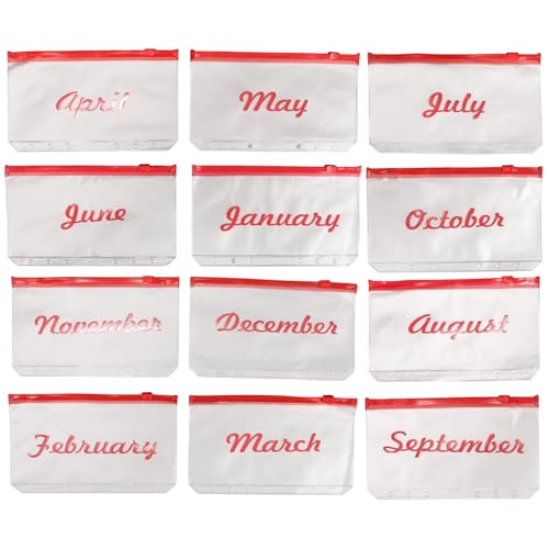 CIYODO 12 Stück Teiliges Budget Umschlag aus Leichtem PVC Binder Taschen mit Großer Kapazität zur Aufbewahrung von Geldscheinen Belegen und Dokumenten Praktische Organisation für Büro CIYODO 12 Stück Teiliges Budget Umschlag aus Leichtem PVC Binder Taschen mit Großer Kapazität zur Aufbewahrung von Geldscheinen Belegen und Dokumenten Praktische Organisation für Büro von CIYODO