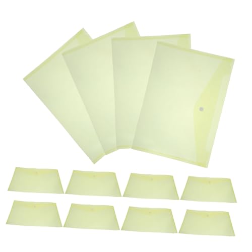CIYODO 12 Stück Teiliges Dokumentenmappe Gelb aus Robustem Reißfestem PP Material mit Transparentem Sichtfenster und Praktischem Druckknopfverschluss Wasserabweisender Organizer für Büro CIYODO 12 Stück Teiliges Dokumentenmappe Gelb aus Robustem Reißfestem PP Material mit Transparentem Sichtfenster und Praktischem Druckknopfverschluss Wasserabweisender Organizer für Büro von CIYODO