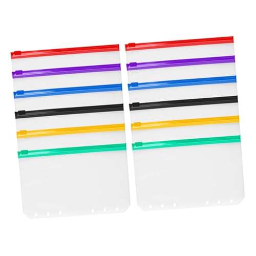 CIYODO 12 Stück Teiliges PVC Dokumententaschen mit Druckverschluss Farbige Transparente Blättertaschen Langlebig und Vielseitig für Ringbuch für Karten Belege Fotos Geld und Dokumente CIYODO 12 Stück Teiliges PVC Dokumententaschen mit Druckverschluss Farbige Transparente Blättertaschen Langlebig und Vielseitig für Ringbuch für Karten Belege Fotos Geld und Dokumente von CIYODO
