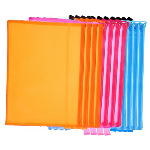 CIYODO 12 Stück Teiliges PVC Zipper File Organizer Transparente Doppellagige Dokumententaschen mit Reißverschluss Große Kapazität für Akten Kosmetik und Reisebedarf Sichtbare CIYODO 12 Stück Teiliges PVC Zipper File Organizer Transparente Doppellagige Dokumententaschen mit Reißverschluss Große Kapazität für Akten Kosmetik und Reisebedarf Sichtbare von CIYODO