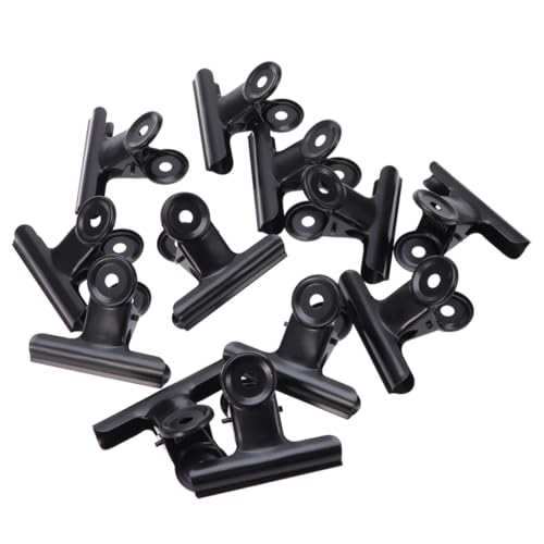 CIYODO 12 Stück Teiliges Schwarze Metall Binder Clips Robuste Büroklammern aus Stahl für Aktenorganisation Dokumentensicherung und Schreibwaren für Schule Bürobedarf und Tägliche Nutzung CIYODO 12 Stück Teiliges Schwarze Metall Binder Clips Robuste Büroklammern aus Stahl für Aktenorganisation Dokumentensicherung und Schreibwaren für Schule Bürobedarf und Tägliche Nutzung von CIYODO