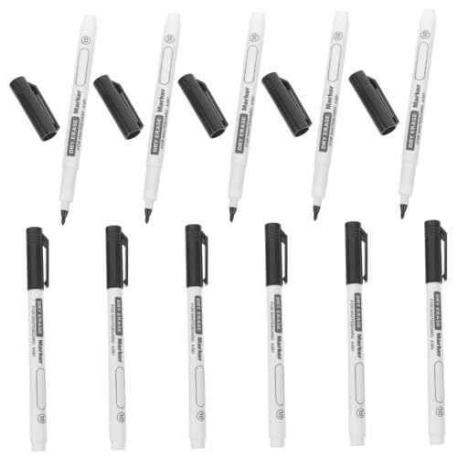 CIYODO 12 Stück Whiteboard Marker Pen Feinspitze Trocken Abwischbar Schulmarker Für Büro Schule Classroom Supply Schwarz CIYODO 12 Stück Whiteboard Marker Pen Feinspitze Trocken Abwischbar Schulmarker Für Büro Schule Classroom Supply Schwarz von CIYODO