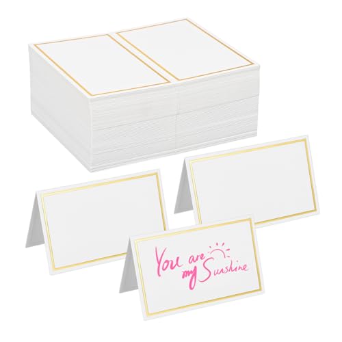 CIYODO 120 Stück Tischkarten Platzkarten Blanko Namenskarten für Hochzeit Bankett und Partys Zeltkarten zum Beschriften für Tischdekoration und Sitzordnung CIYODO 120 Stück Tischkarten Platzkarten Blanko Namenskarten für Hochzeit Bankett und Partys Zeltkarten zum Beschriften für Tischdekoration und Sitzordnung von CIYODO