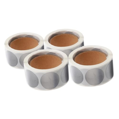 CIYODO 1200 Stück Runder Silberner Rubbelaufkleber Selbstklebend Scratch Off Sticker für Kinderbelohnungen DIY Karten Party und Klassenzimmer Aktivitäten CIYODO 1200 Stück Runder Silberner Rubbelaufkleber Selbstklebend Scratch Off Sticker für Kinderbelohnungen DIY Karten Party und Klassenzimmer Aktivitäten von CIYODO