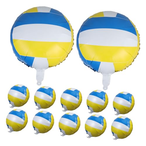 CIYODO 12Stücke Volleyball Folienballons für Sportthemen Geburtstagsfeiern und Volleyball Partys Dekoration für Teamveranstaltungen und Sportevents CIYODO 12Stücke Volleyball Folienballons für Sportthemen Geburtstagsfeiern und Volleyball Partys Dekoration für Teamveranstaltungen und Sportevents von CIYODO