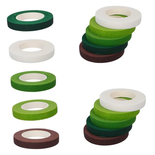 CIYODO 15 Stück Blumenband Klebeband Für Blumenarrangements Künstliche Blumenbänder Klebeband Für Blumenverpackungen Hochzeitsstrauß Band Blumen-washi-tape Papier CIYODO 15 Stück Blumenband Klebeband Für Blumenarrangements Künstliche Blumenbänder Klebeband Für Blumenverpackungen Hochzeitsstrauß Band Blumen-washi-tape Papier von CIYODO