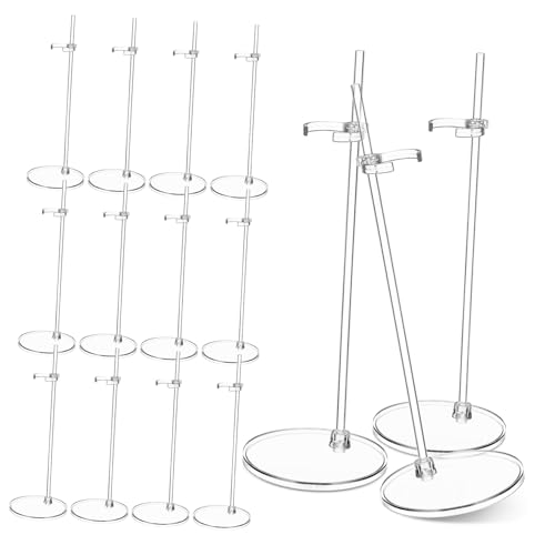 CIYODO 15 Stück Teiliges Puppenständer für Actionfiguren und Handgefertigte Puppen Einfacher Aufbau Stabiler Halt und Ansprechende Präsentation für Sammlungen von CIYODO