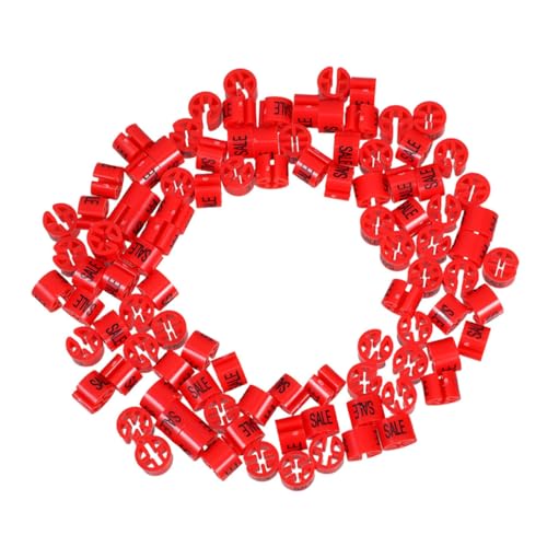 CIYODO 150 Stück Bunte Hanger Markers aus Robustem Kunststoff Runde Kleidungsetiketten für Kleiderbügel Flexible Preis Aktionsmarkierer für Einzelhandel und Schrankorganisation von CIYODO