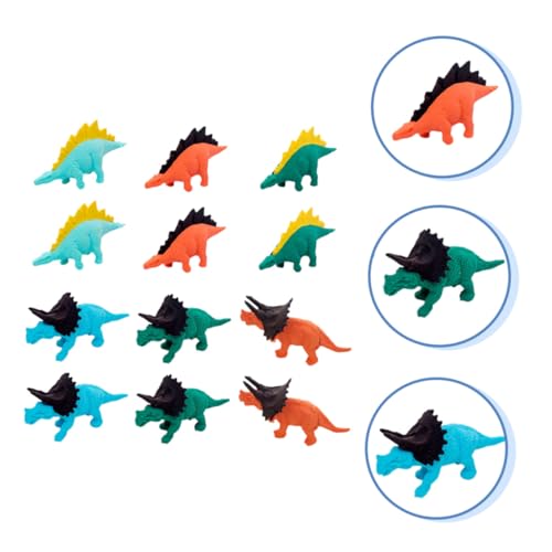 CIYODO 16 Stück Teiliges Dinosaurier Radiergummi Radiergummis Cartoon Design Schadstofffrei für Schüler Geschenkideen für Jungen Mädchen Schulpapeterie von CIYODO