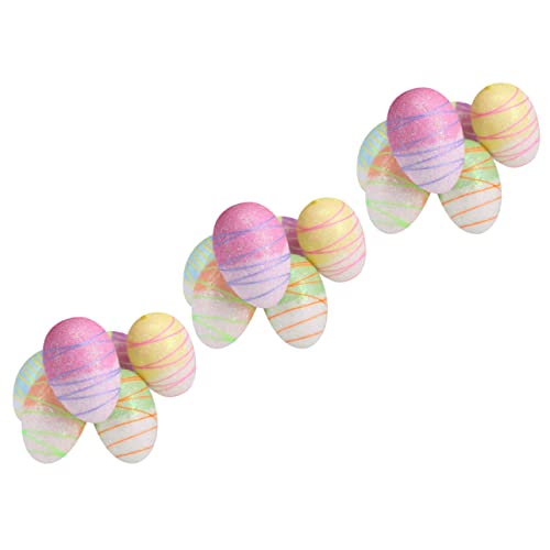 CIYODO 18 Stück Teiliges Ostereier zur Dekoration Kreative Ornamente für Festlichkeiten Handgefertigte Bastelarbeiten für Ostern Kinderaktivitäten und Frühling Deko CIYODO 18 Stück Teiliges Ostereier zur Dekoration Kreative Ornamente für Festlichkeiten Handgefertigte Bastelarbeiten für Ostern Kinderaktivitäten und Frühling Deko von CIYODO