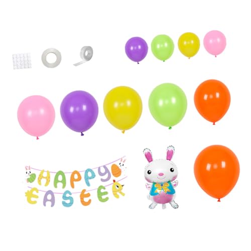 CIYODO 1Satz Ballon Dekoration Teiliges Ostern Party Zubehör mit Bunten Designs für Festliche zum Aufhängen an Wänden Türen und Fenstern von CIYODO