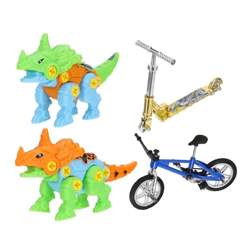 CIYODO 1Satz Mini Finger Fahrrad DIY Dinosaurier Finger Scooter Und Skateboard Modell Perfektes Fingerspielzeug Für Erwachsene Zur Schaufenster Und Tischdekoration von CIYODO