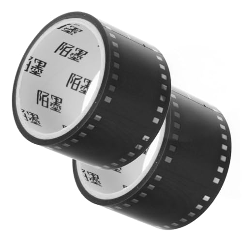 CIYODO 2 Rollen Dekoratives Filmstreifen Klebeband Kreative Bastel und Scrapbook Klebebänder für Alben Notizbücher und Diy Projekte Leicht Zuschneidbar Vielseitig Einsetzbar von CIYODO