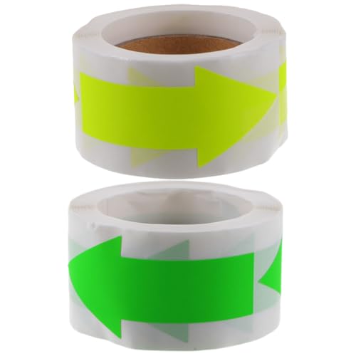 CIYODO 2 Rollen Fluoreszierende Richtung aufkleber pro Selbstklebende Umschlag siegelsticker Dekorative Etiketten für Geschenkverpackung und Backwaren Praktische Richtungsmarker CIYODO 2 Rollen Fluoreszierende Richtung aufkleber pro Selbstklebende Umschlag siegelsticker Dekorative Etiketten für Geschenkverpackung und Backwaren Praktische Richtungsmarker von CIYODO