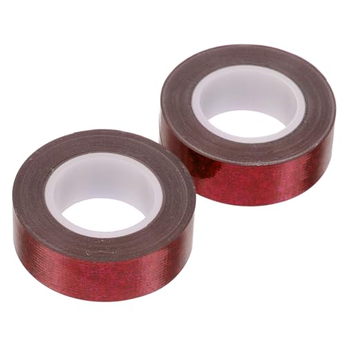 CIYODO 2 Rollen Holografisches Klebeband Starkes Selbstklebendes Gewebeband mit Starker Klebkraft Vielseitig Einsetzbar für Reparaturen Dekoration und Verpackung Rote Farbe Langlebig und CIYODO 2 Rollen Holografisches Klebeband Starkes Selbstklebendes Gewebeband mit Starker Klebkraft Vielseitig Einsetzbar für Reparaturen Dekoration und Verpackung Rote Farbe Langlebig und von CIYODO