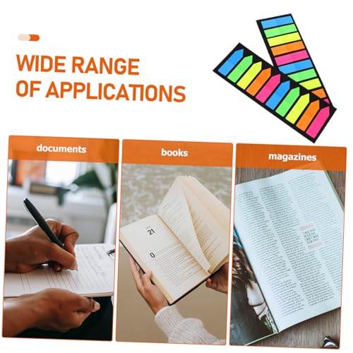 CIYODO 2 Sätze Haftbare Pet Seitenmarker Selbstklebende Buchseiten Tabs Bunte Lesezeichen für Schule Büro Annotating Marker Index Tabs mit Farben zum Beschriften und Organisieren von CIYODO