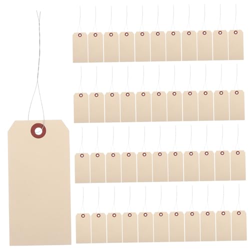 CIYODO 2 Sätze Manila Beschriftungsetiketten Mit Drähten Für Versand Und Verpackung Wiederverwendbar Vielseitig Einsetzbar Kennzeichnung Für Produkte 50 Stück * 2 CIYODO 2 Sätze Manila Beschriftungsetiketten Mit Drähten Für Versand Und Verpackung Wiederverwendbar Vielseitig Einsetzbar Kennzeichnung Für Produkte 50 Stück * 2 von CIYODO