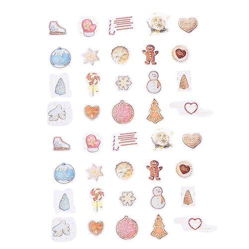 CIYODO 2 Sätze Weihnachtsaufkleber Dekorative Sticker für Umschläge Notizbücher und Retro Postkartenmuster für Diy Projekte und Kreative Bastelideen von CIYODO