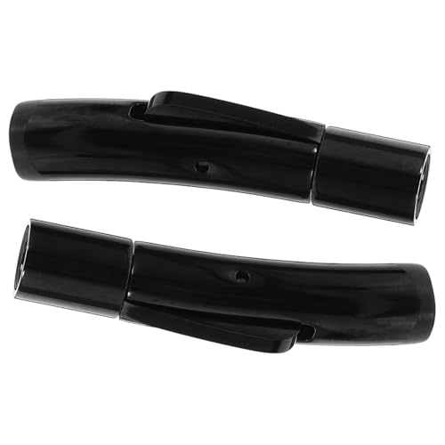 CIYODO 2 Stück Drahtseilschnalle Schmuck Halskettenverschlüsse Halskettenverschluss Halskette Verbindungsverschluss Schmuckschnalle Halskette Diy Verschluss Schwarz Rostfreier Stahl von CIYODO