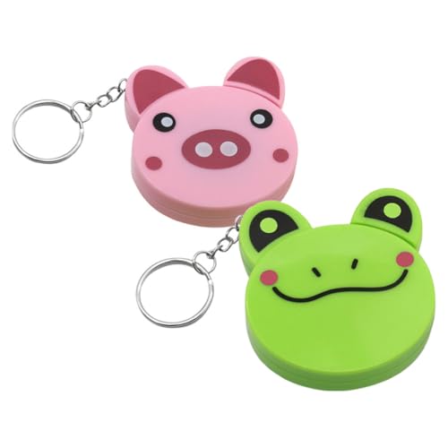 CIYODO Pädagogisches Mini-maßband Für Jungen Und Mädchen 2 Stück Einziehbares Maßband Zum Nähen Mit Tierkörper Und Schlüsselanhänger CIYODO Pädagogisches Mini-maßband Für Jungen Und Mädchen 2 Stück Einziehbares Maßband Zum Nähen Mit Tierkörper Und Schlüsselanhänger von CIYODO