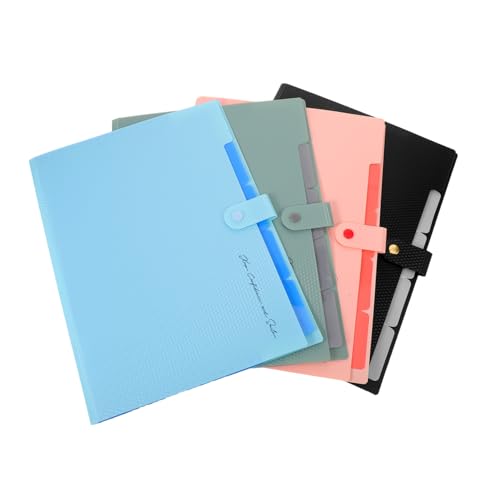 CIYODO 2 Stück Fächer Accordion File Organizer Robuster Kunststoff Dokumentenhalter mit Beschriftung Kompakter Professioneller Aktenordner für Büro Studium und Geschäftsreisen von CIYODO