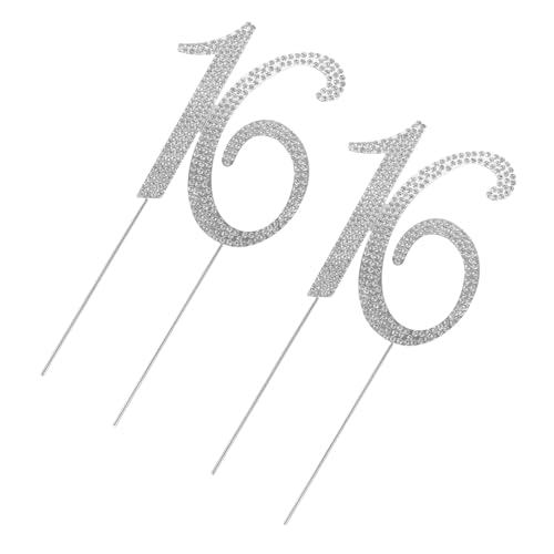 CIYODO 2 Stück Geburtstag Cake Topper Strass Silber Wiederverwendbare Leichte Rhinestone Kuchendeko für Jubiläums Geburtstagsfeiern Vielseitig Einsetzbar Nachhaltige Partydekoration CIYODO 2 Stück Geburtstag Cake Topper Strass Silber Wiederverwendbare Leichte Rhinestone Kuchendeko für Jubiläums Geburtstagsfeiern Vielseitig Einsetzbar Nachhaltige Partydekoration von CIYODO