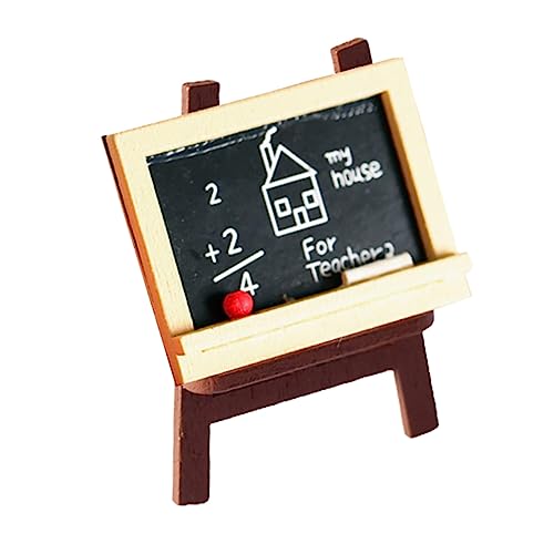 CIYODO 2 Stück Miniatur Holz Staffeleien Set Miniatur Puppenhaus Zubehör aus Umweltfreundlichem Holz Dekorative Haus Accessoires Kreative Handgefertigte Holzornamente für Puppenhäuser von CIYODO