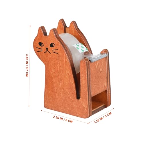 CIYODO 2 Stück Niedliche Katzen motiv Tisch klebebandhalter aus Holz Kreativer und Portabler Klebeband abroller mit Glatten Kanten für Büro und Home Office Praktische Schreibtisch deko CIYODO 2 Stück Niedliche Katzen motiv Tisch klebebandhalter aus Holz Kreativer und Portabler Klebeband abroller mit Glatten Kanten für Büro und Home Office Praktische Schreibtisch deko von CIYODO