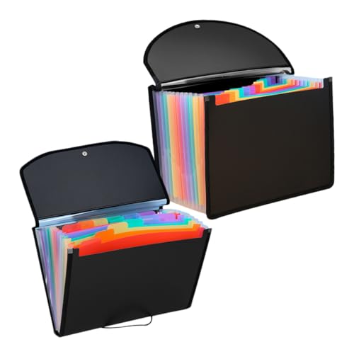 CIYODO 2 Stück PVC Mehrschicht Aktenordner Tragbare Dokumententasche mit Großem Fassungsvermögen Leicht Verschleißfest Vielseitiger Organizer für Büro Schule Zuhause und Reise CIYODO 2 Stück PVC Mehrschicht Aktenordner Tragbare Dokumententasche mit Großem Fassungsvermögen Leicht Verschleißfest Vielseitiger Organizer für Büro Schule Zuhause und Reise von CIYODO