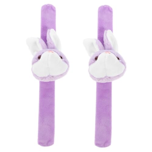 CIYODO 2 Stück Plüsch Tier Slap Armbänder Lustige Cartoon Kaninchen Handgelenk Bänder für Geburtstagsfeiern Tier Einfach zu Leicht und Bequem CIYODO 2 Stück Plüsch Tier Slap Armbänder Lustige Cartoon Kaninchen Handgelenk Bänder für Geburtstagsfeiern Tier Einfach zu Leicht und Bequem von CIYODO