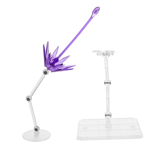 CIYODO 2 Stück Puppenständer mit Besonderen Effekten Transparente Action Figuren Halterung aus Verstellbarem Kunststoff für Modelle und Dekoration Stabil und Elegant von CIYODO