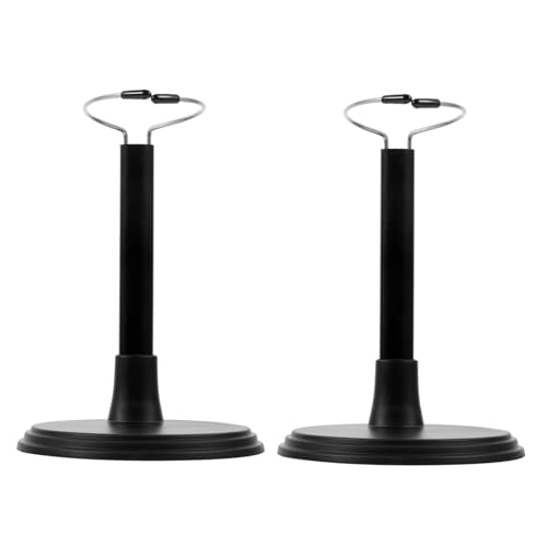 CIYODO 2 Stück Stützrahmen für Puppen seltsam Anzeige Puppenhaus Puppenschuhe Figure Stand puppenzubehör Puppenständer für den Haushalt Organizer für Puppenhalterungen PVC Black von CIYODO