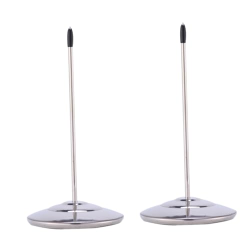 CIYODO 2 Stück Teiliges Edelstahl Einsteckhilfe Spike Stick Bill Fork für Restaurant Büro Küche Langlebig Praktische Quittungshalterung für Bar Theke und Milchtee laden von CIYODO