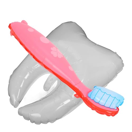 CIYODO 2 Stück Weiße Zahnfolienballons Shower Partydekoration Cartoonmotiv Langlebig Aluminiumfolienballons Geeignet für Taufen Geburtstage Babyfeiern von CIYODO