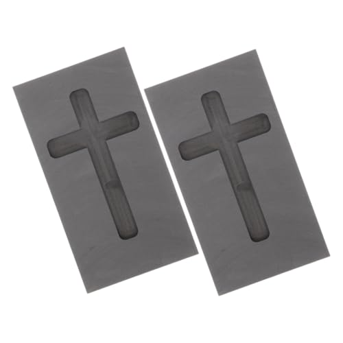 CIYODO 2 Stücke Hochtemperatur-schmelztiegel Kreuz Graphitform Zum Schmelzen Von Metall Graphittiegel Schmelzgussform Schmuckgusszubehör CIYODO 2 Stücke Hochtemperatur-schmelztiegel Kreuz Graphitform Zum Schmelzen Von Metall Graphittiegel Schmelzgussform Schmuckgusszubehör von CIYODO