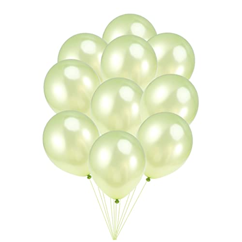 CIYODO 20 Stück 12 Hochzeitsballons Deko Luftballons Partyballons Partyzubehör Latexballons Green von CIYODO