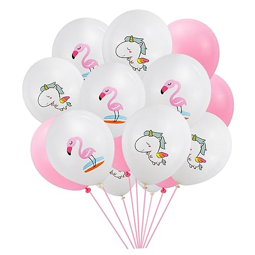CIYODO 20 Stück Cartoon Latexballons Niedliche Ballons für Geburtstagsfeiern und Festdekoration Flamingo für Partys Babypartys und Besondere Anlässe von CIYODO