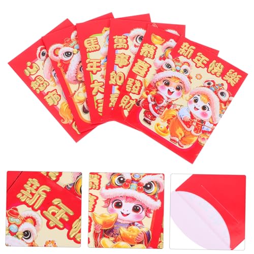 CIYODO 20 Stück Cartoon-rotes Paket Mondrote Umschläge Frühling Festival Red Envelope rote pakete roter Umschlag Frühlingsfest Geldpakete Geldumschläge Neujahrsvorräte Papier von CIYODO